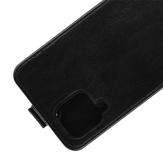 Cu clapetă pentru Samsung Galaxy A12 / M12 / A12 2021, Flip, negru