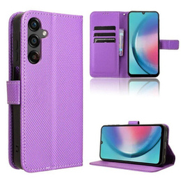 Cu clapetă pentru Samsung Galaxy M55 5G, Wallet Smart Magnet, violet