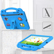 Husă pentru copii pentru Samsung Galaxy Tab S10 Lite / S10 FE / S9 FE, Cute Patterns, cu suport, albastru