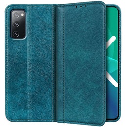 Huse pentru Samsung Galaxy S20 FE, Wallet Litchi Leather, verde