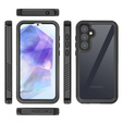 Husă impermeabilă IP68 pentru Samsung Galaxy A55 5G, Redpepper, negru
