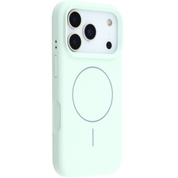 Manșon din silicon pentru iPhone 17 Pro, pentru MagSafe, antișoc, verde