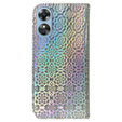 Cu clapetă pentru Oppo A17, Wallet mandala, gri