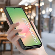 Carcasa pentru Samsung Galaxy A56 5G, Silicone Heart, negru + Sticlă temperată 9H