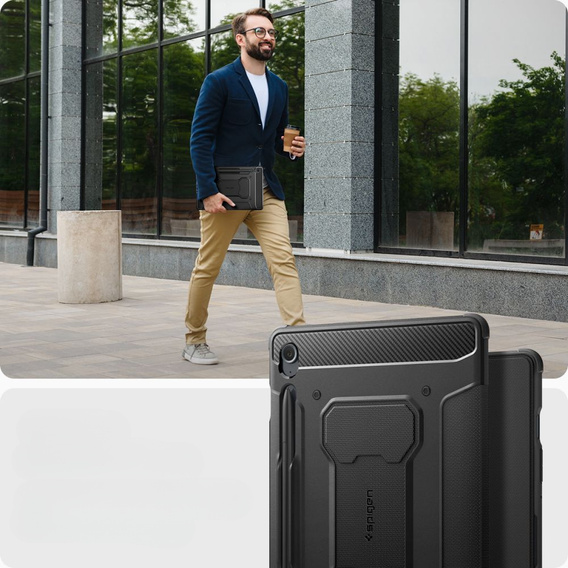 SPIGEN Rugged Armor Pro pentru Samsung Galaxy Tab S10 Lite / Galaxy Tab S9 FE 10.9 (X400 / X406B / X510 / X516B)