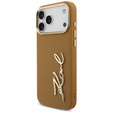 Husă Karl Script Logo Karl Lagerfeld – cu nasturi metalici pentru iPhone 17 Pro Max