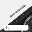 Carcasa ABEEL pentru Xiaomi 15 Ultra, Carbon Fiber, pentru MagSafe, negru
