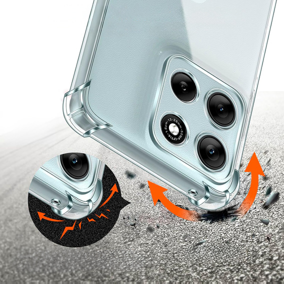 Huse pentru Motorola Moto G56 5G, Dropproof, transparentă