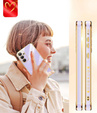 Huse pentru Samsung Galaxy A54 5G, Electro heart, violet + 2x sticlă 9H
