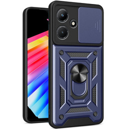 Husă blindată pentru Infinix Hot 30i, CamShield Slide, albastru