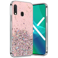 Huse pentru Samsung Galaxy A20E, Glittery, roz