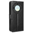 Cu clapetă pentru Honor Magic 5 Lite, Crazy Horse Wallet, negru