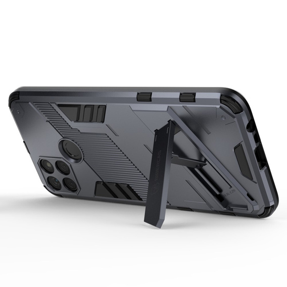 Husa pentru Realme C21Y/C25Y, Military kickstand, albastru