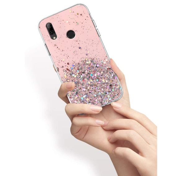 Huse pentru Huawei P Smart 2019, Glittery, roz