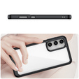 Huse pentru Samsung Galaxy S23 FE, Fusion Hybrid, transparent / negru