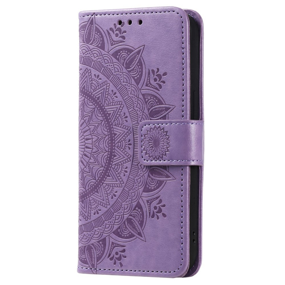 Cu clapetă pentru Samsung Galaxy S23 FE, Mandala, albastru