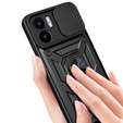Husă blindată pentru Xiaomi Redmi A1 4G / A2 4G, CamShield Slide, negru