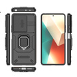 Husă pentru Xiaomi Redmi Note 13 5G, KickStand Camera Lens, negru