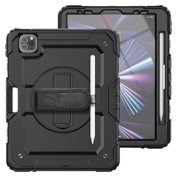 Husa blindată pentru iPad Pro 11" 2022/2021 (4/3 gen.), carcasă de protecție 360 cu slot pentru stylus, albastru