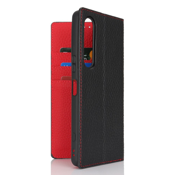 Husă din piele pentru Sony Xperia 1 VI, ERBORD Grain Leather, negru
