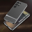 Huse pentru Samsung Galaxy S25 Ultra, GKK Woven Leather, gri