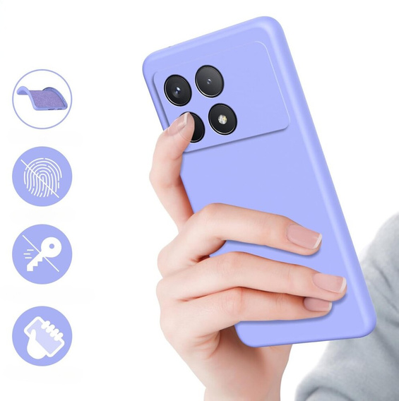 Husa pentru Xiaomi Poco F6 Pro, Silicone Lite, violet