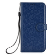 Husa cu clapetă pentru Motorola Moto G86 Power 5G, Wallet Rhombus, albastru