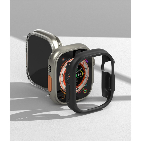 Etui Ringke do Apple Watch Ultra, Slim, 2-Pack, Clear / Matte Black