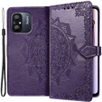 Cu clapetă pentru Xiaomi Redmi 12C, Mandala, violet