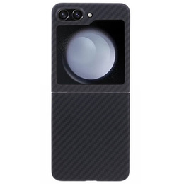 Husă pentru Samsung Galaxy Z Flip5 5G, Aramid Fiber Cover, negru