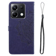 Cu clapetă pentru Xiaomi Poco X6 5G, Mandala, violet