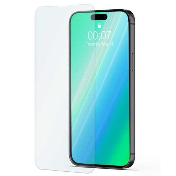 Carcasă blindată pentru Iphone 15 Pro Max, armată Slide Ring, negru + sticlă 9H