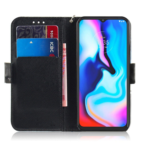Cu clapetă pentru Motorola Moto G9 Play/E7 Plus, Wallet, Mandala Flower