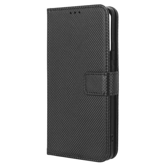 Cu clapetă pentru Oppo A57 4G/5G, Wallet Smart Magnet, negru