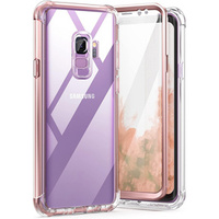 Huse pentru Samsung Galaxy S9 Plus, Suritch Full Body, transparent / roz