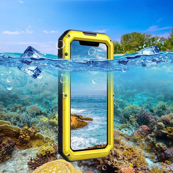 Husă blindată pentru iPhone 11, R-JUST, galben