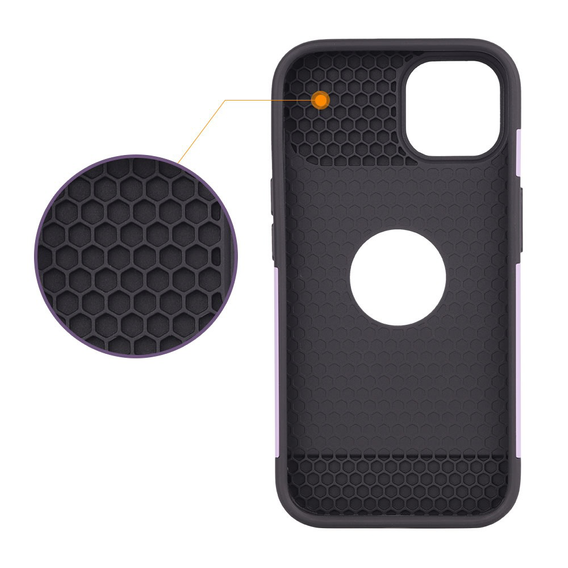 Husă ERBORD MagSafe Cam Slider, albastră + sticlă pentru ecran pentru iPhone 13 / iPhone 14