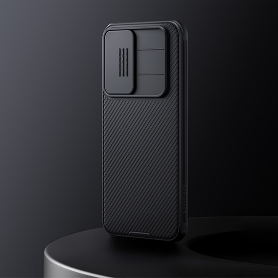 Husă NILLKIN Camshield Pro cu capac pentru cameră pentru Samsung Galaxy A37 5G, negru