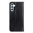 Huse pentru Samsung Galaxy A36 5G, Wallet Litchi Leather, negru