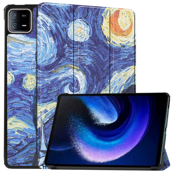 Husă pentru Xiaomi Pad 6 / 6 Pro, Smartcase, oil painting