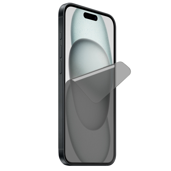2 x iPhone 15 Privacy Foil, ERBORD Anti-Spy Hydrogel