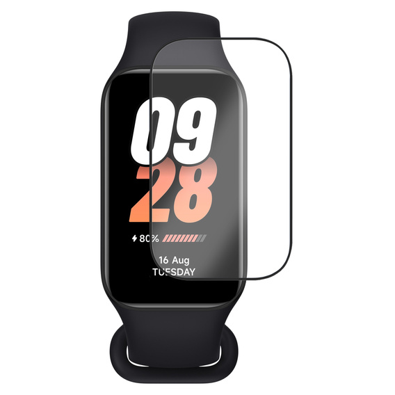2x ERBORD Hybrid Glass pentru Xiaomi Smart Mi Band 8 Active