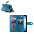 Wallet Zipper Pocket flip caz pentru Samsung Galaxy A17 5G, Wallet Zipper Pocket, albastru