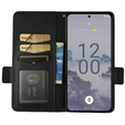 Cu clapetă pentru Nokia X30 5G, Wallet Litchi Magnet Case, negru