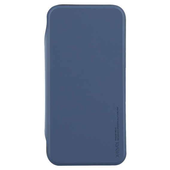Husă X-LEVEL pentru iPhone 16 Pro, Magnetic Card Holder, albastru