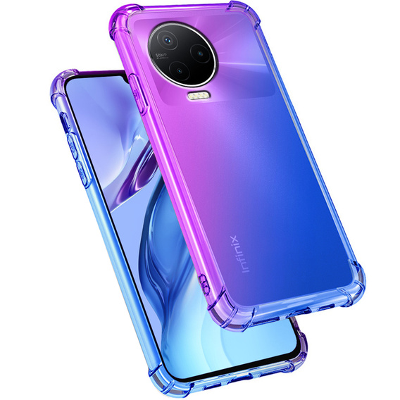 Husa pentru Infinix Note 12 2023, Gradient Dropproof, Violet / albastru
