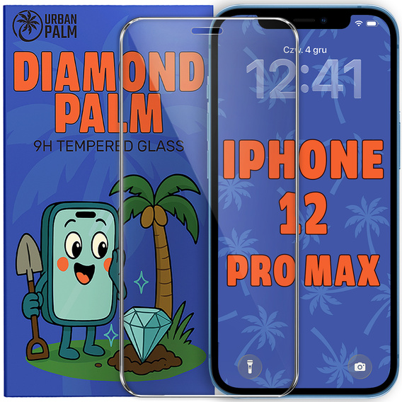 Sticlă temperată Diamond Palm pentru iPhone 12 Pro Max