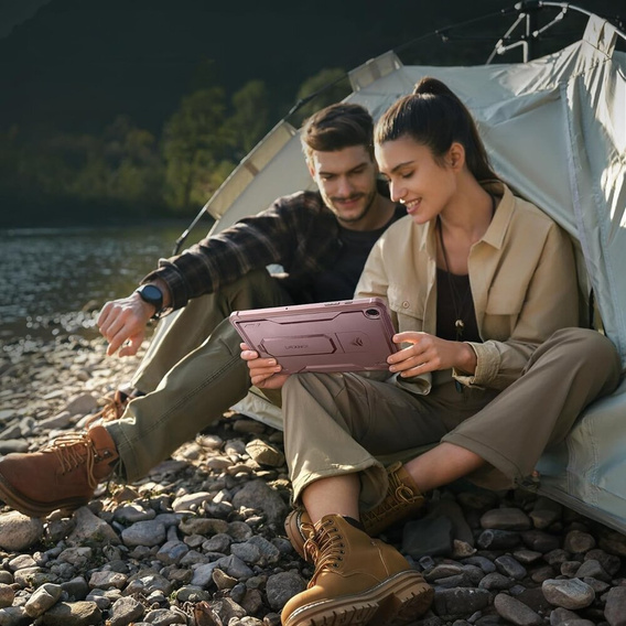 Husă blindată pentru Galaxy Tab A9+ Plus, Dexnor Full Body, roz