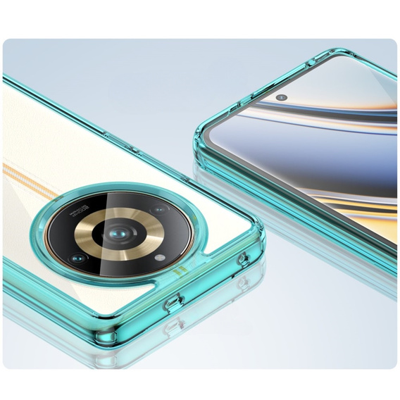 Huse pentru Realme 11 Pro 5G / 11 Pro+ 5G, Fusion Hybrid, transparent / albastru