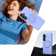 Husă MagSafe cu suport pentru Samsung Galaxy A37 5G, violet